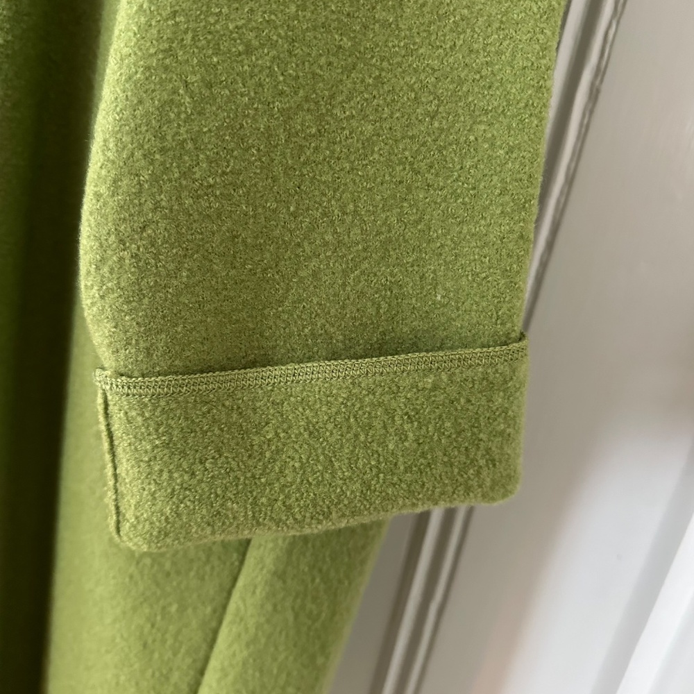 Eileen Fisher Spring Green Boiled Wool Coat: Size XL. - Picture 6 of 13
